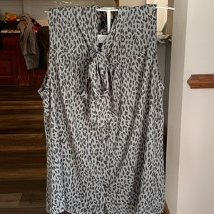 Loft animal print sleeveless blouse.‎ Worn about twice